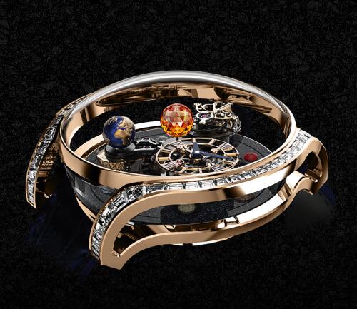 Jacob & Co Replica watch Astronomia Solar Baguette AS800.40.AP.YK.A